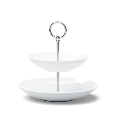Food-Tempel - 2 Stufig, Durchmesser Teller 18 - 24 cm