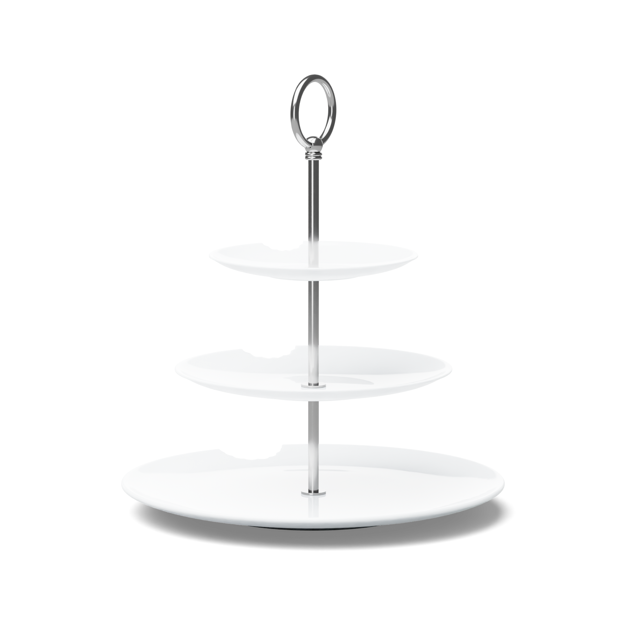 Food-Tempel - 3 Stufig, ø 15 cm, 20 cm, 28 cm, Teller mit Biss