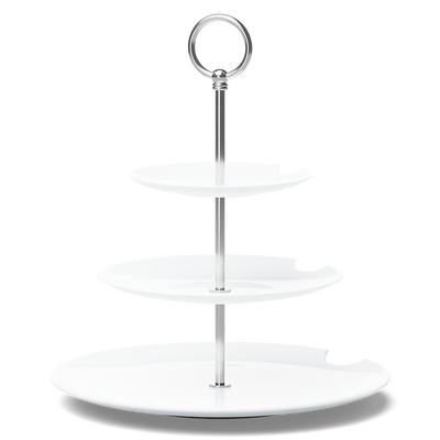 Food-Tempel - 3 Stufig, ø 15 cm, 20 cm, 28 cm, Teller mit Biss