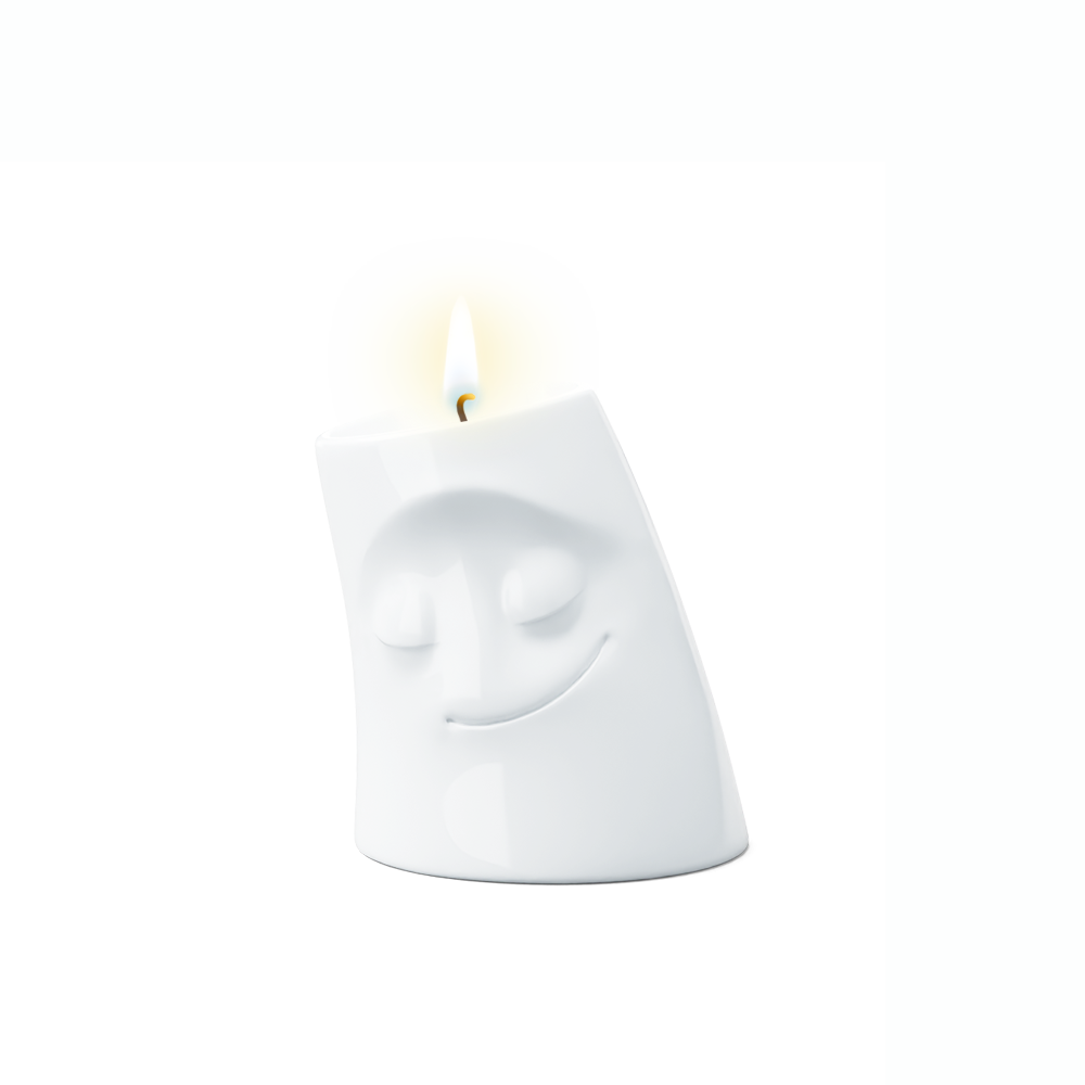 Kerzenschmusie KUSCHELIG - Kleiner Kerzenhalter