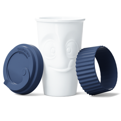 To Go Becher  Lecker - Marineblau