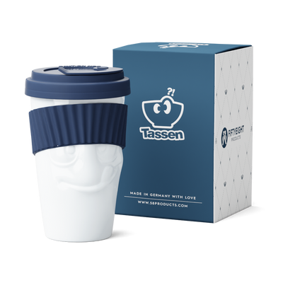 To Go Becher  Lecker - Marineblau