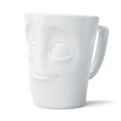 Maximug Bereit - Extra großer Henkelbecher, 500 ml, weiß