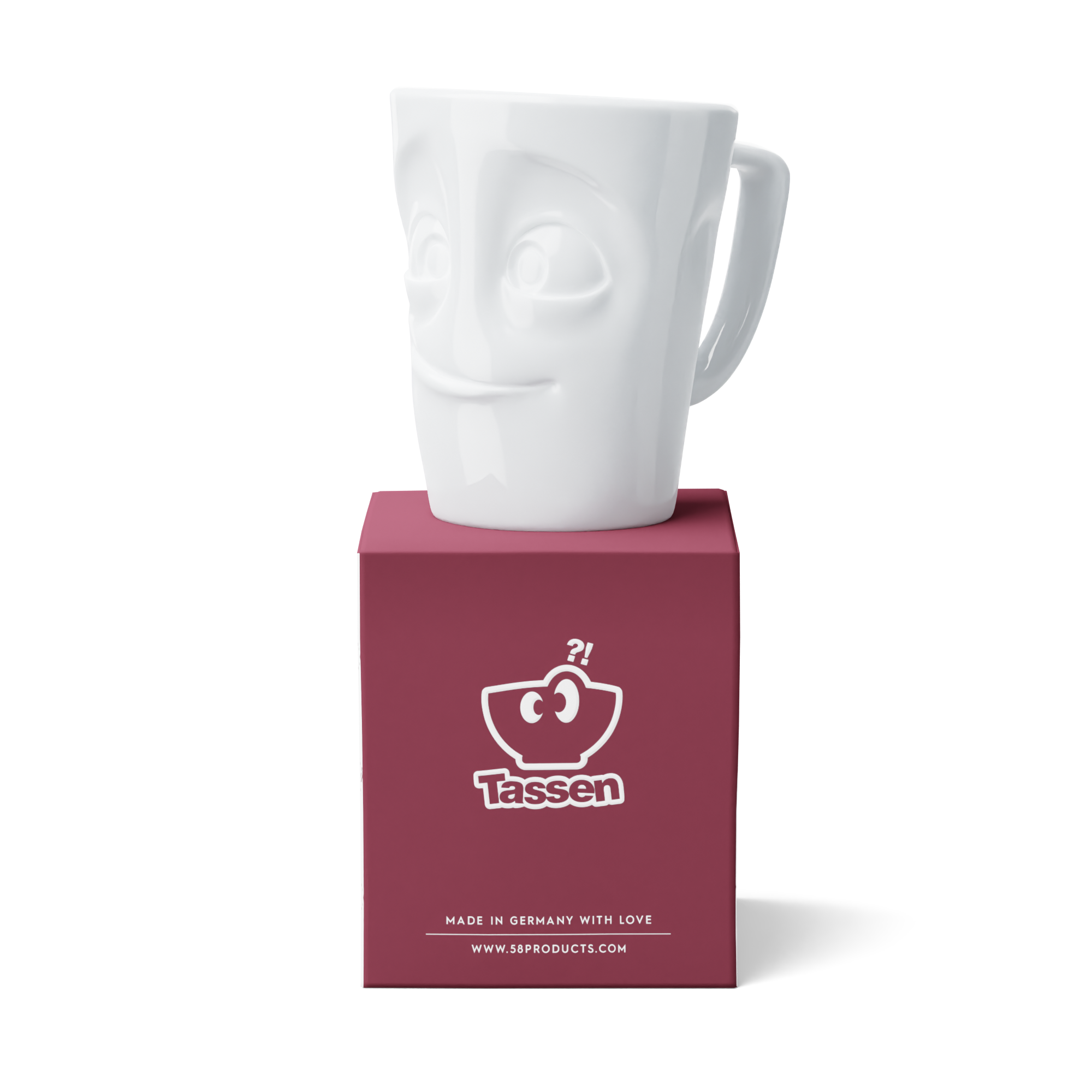 Maximug Bereit - Extra großer Henkelbecher, 500 ml, weiß
