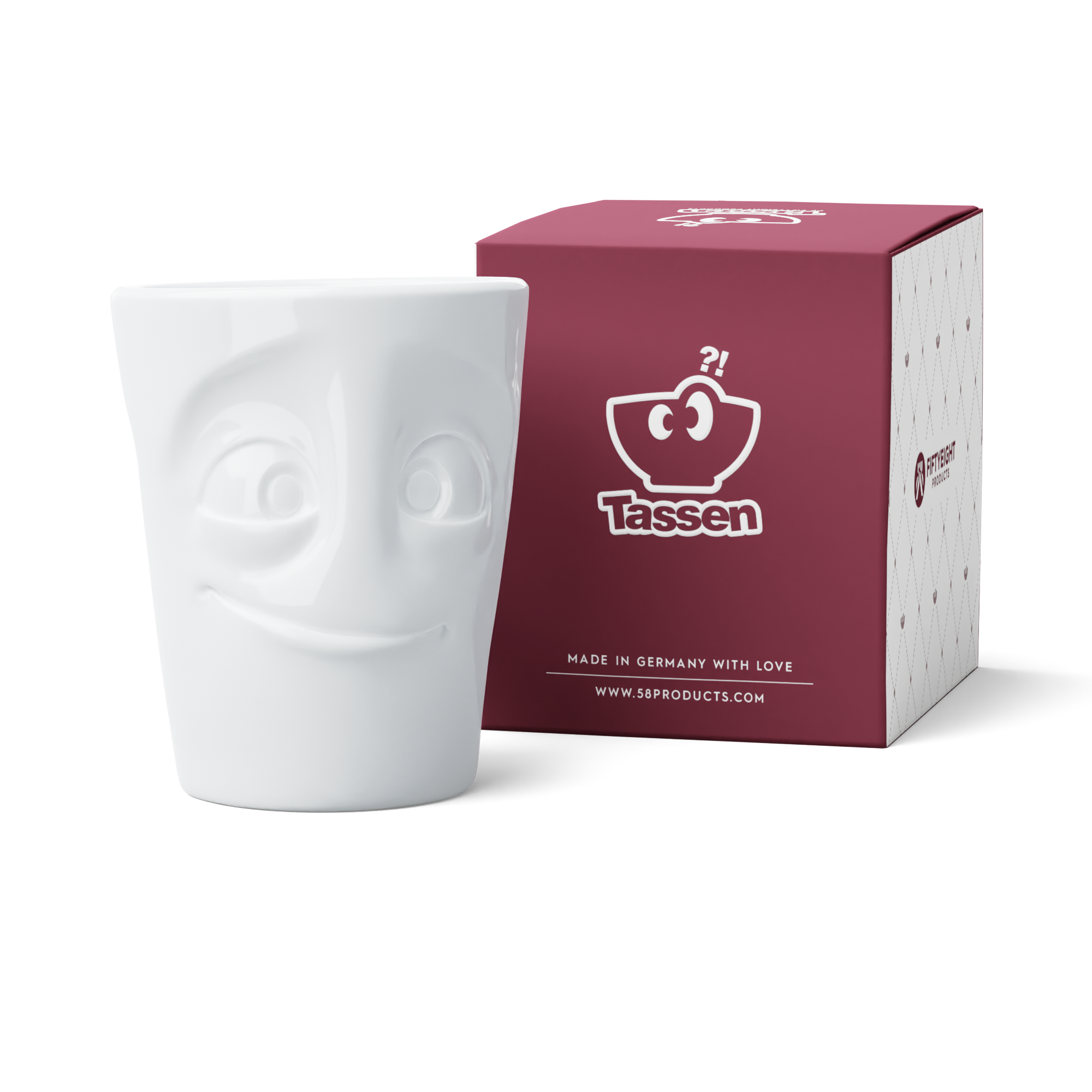 Maximug Bereit - Extra großer Henkelbecher, 500 ml, weiß
