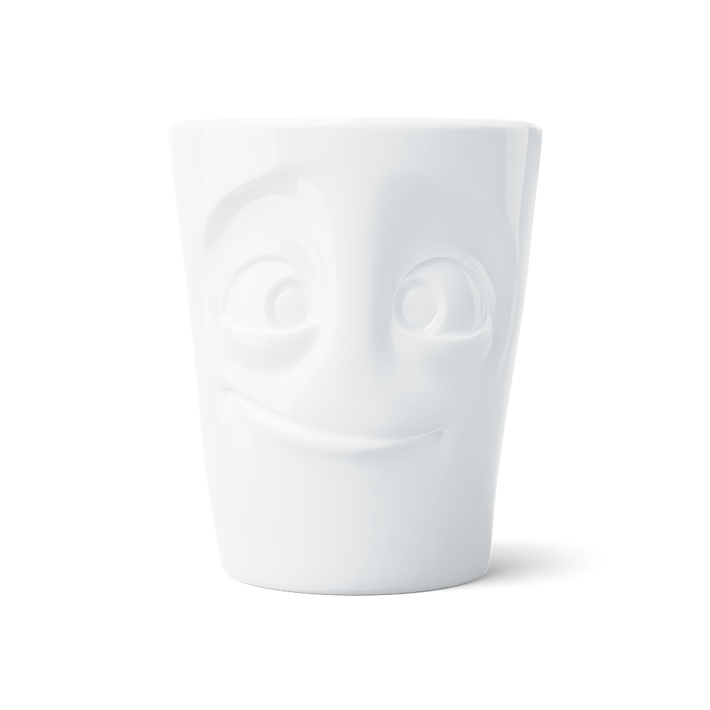 Maximug Bereit - Extra großer Henkelbecher, 500 ml, weiß