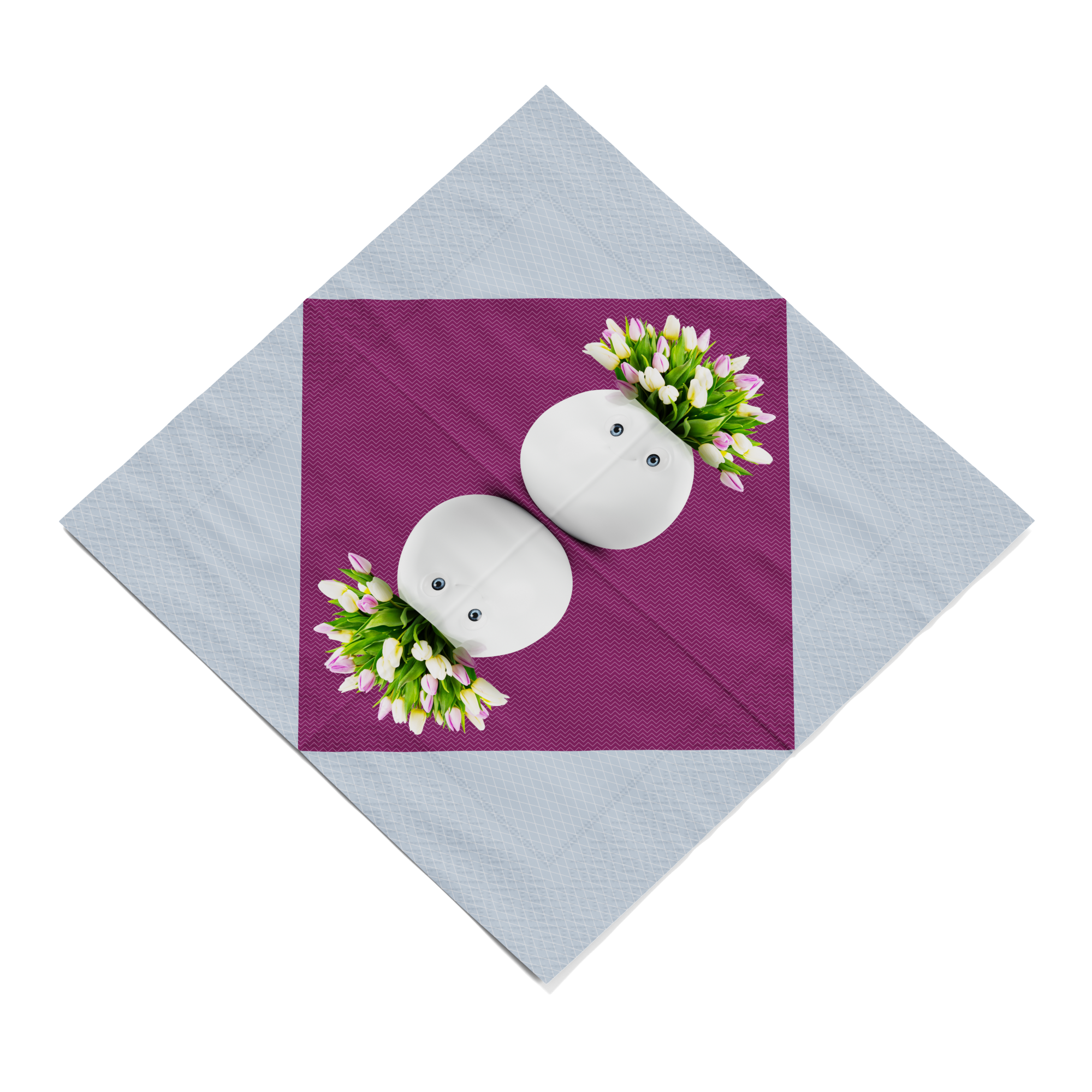 Servietten "Floral Pokal" - 12 Packungen