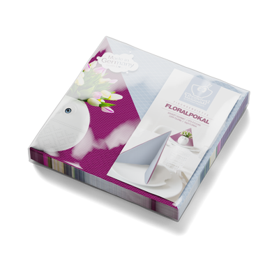 Servietten "Floral Pokal" - 12 Packungen