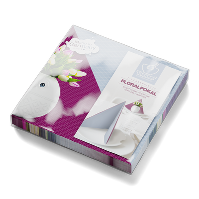 Servietten "Floral Pokal" - 12 Packungen