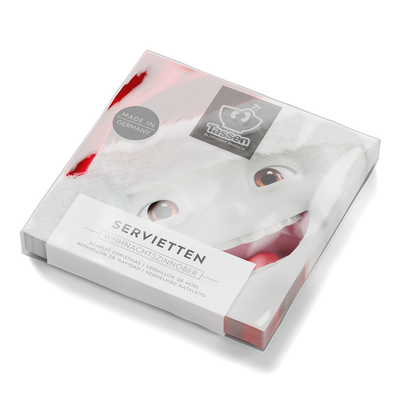 Servietten Weihnachtszinnober - 12 Packungen