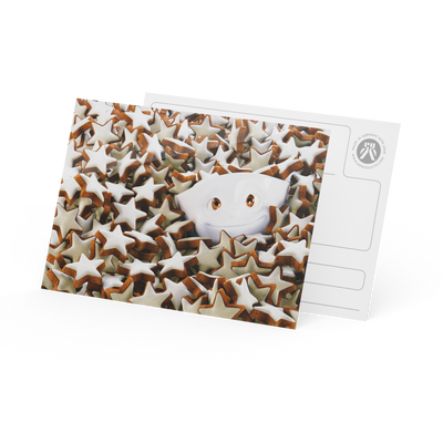 Postcard - Star cookie flurry
