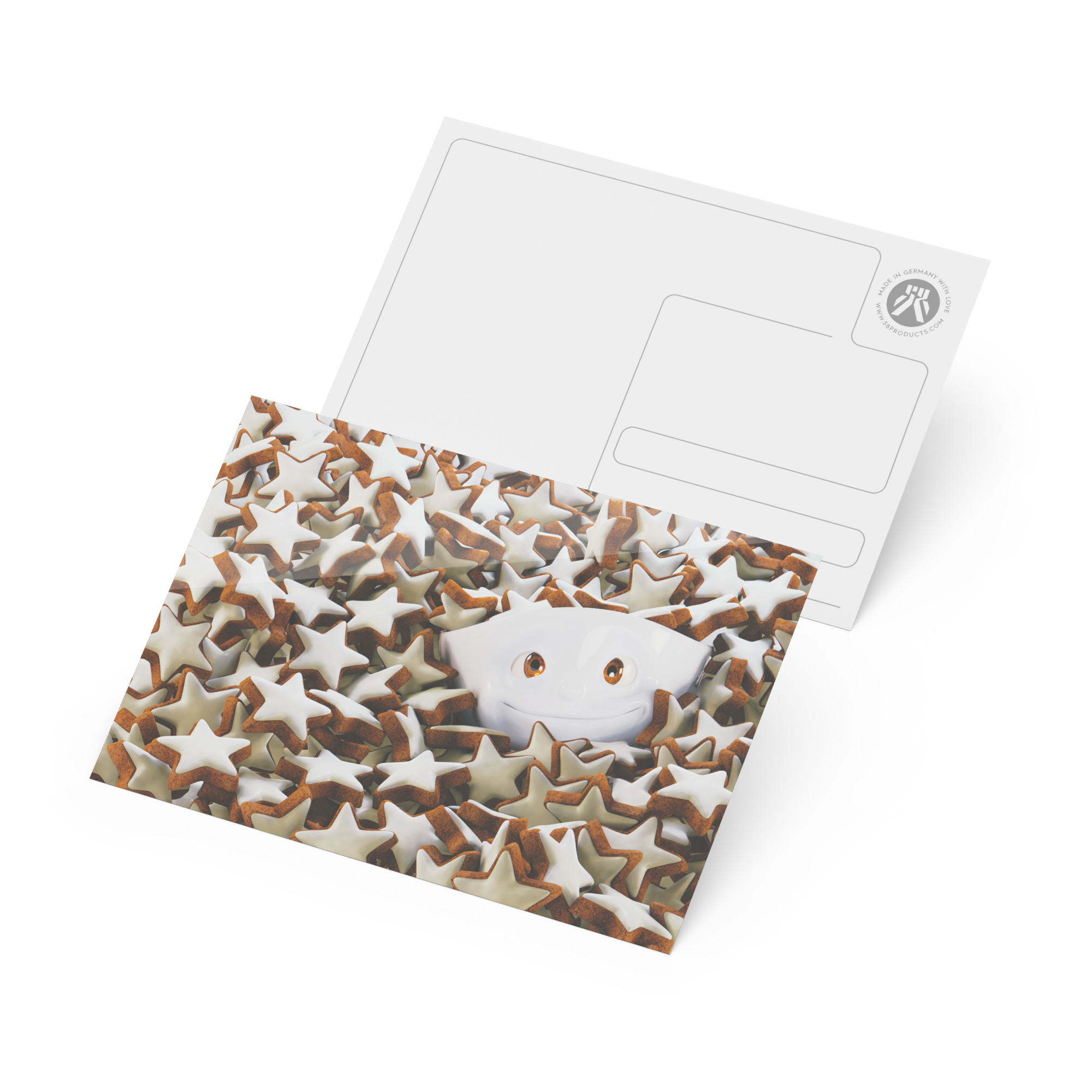 Postcard - Star cookie flurry