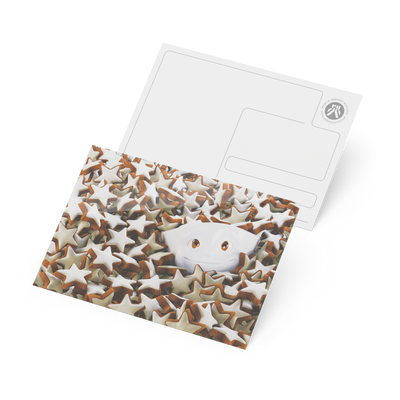 Postcard - Star cookie flurry
