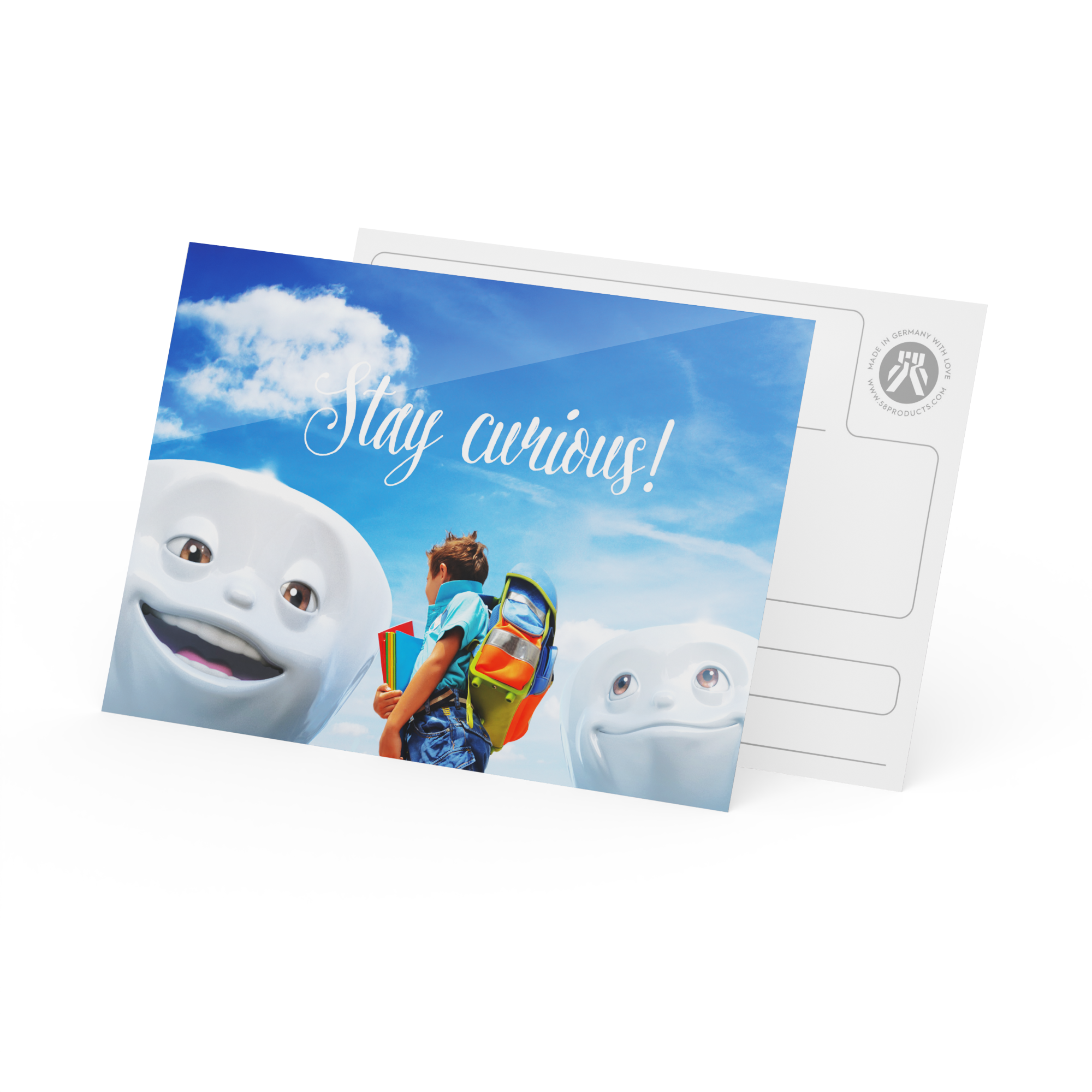 Postkarte - Stay curious