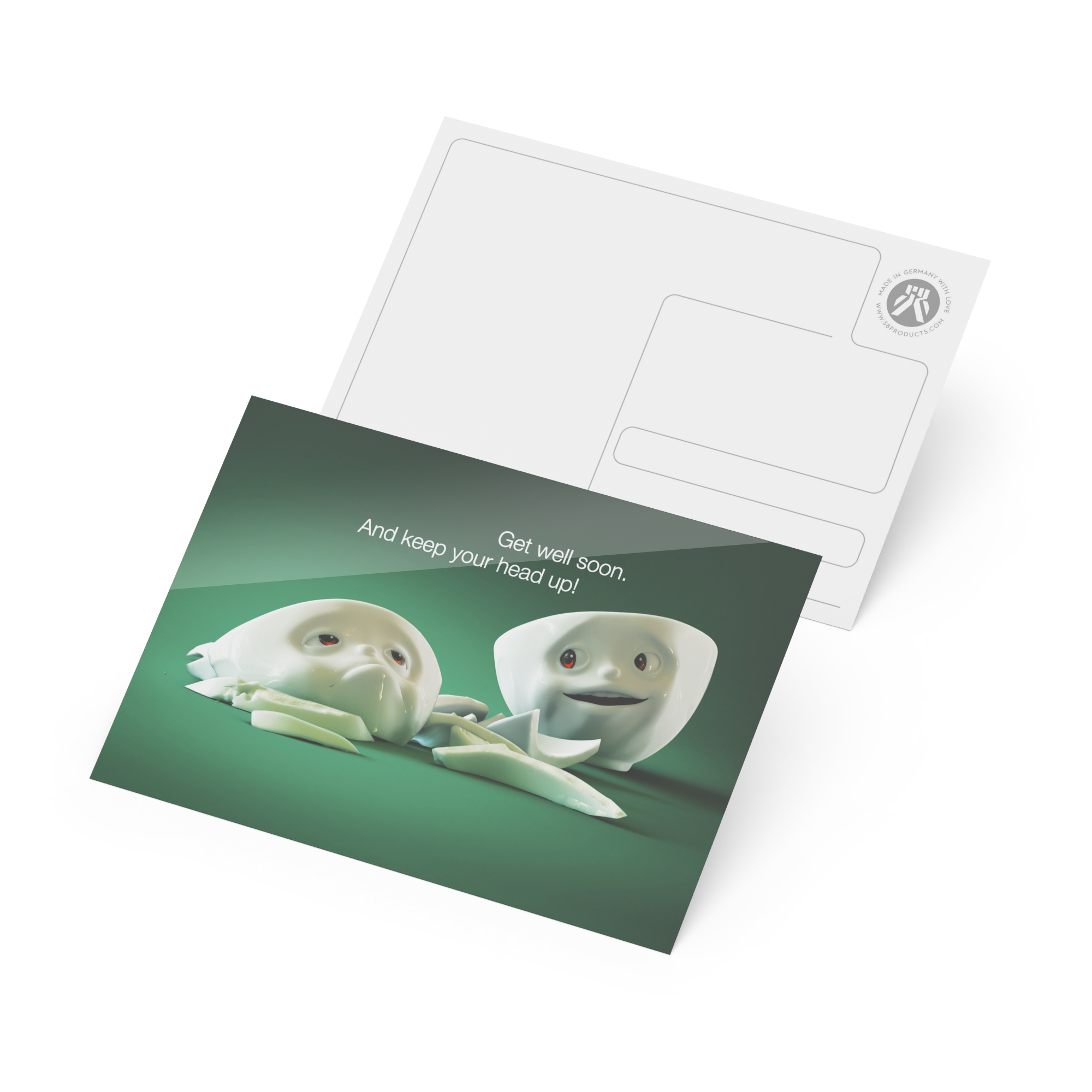 Postkarte - Get well soon