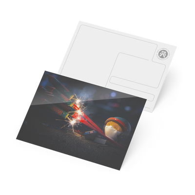 Postkarte - Sylvester Rakete