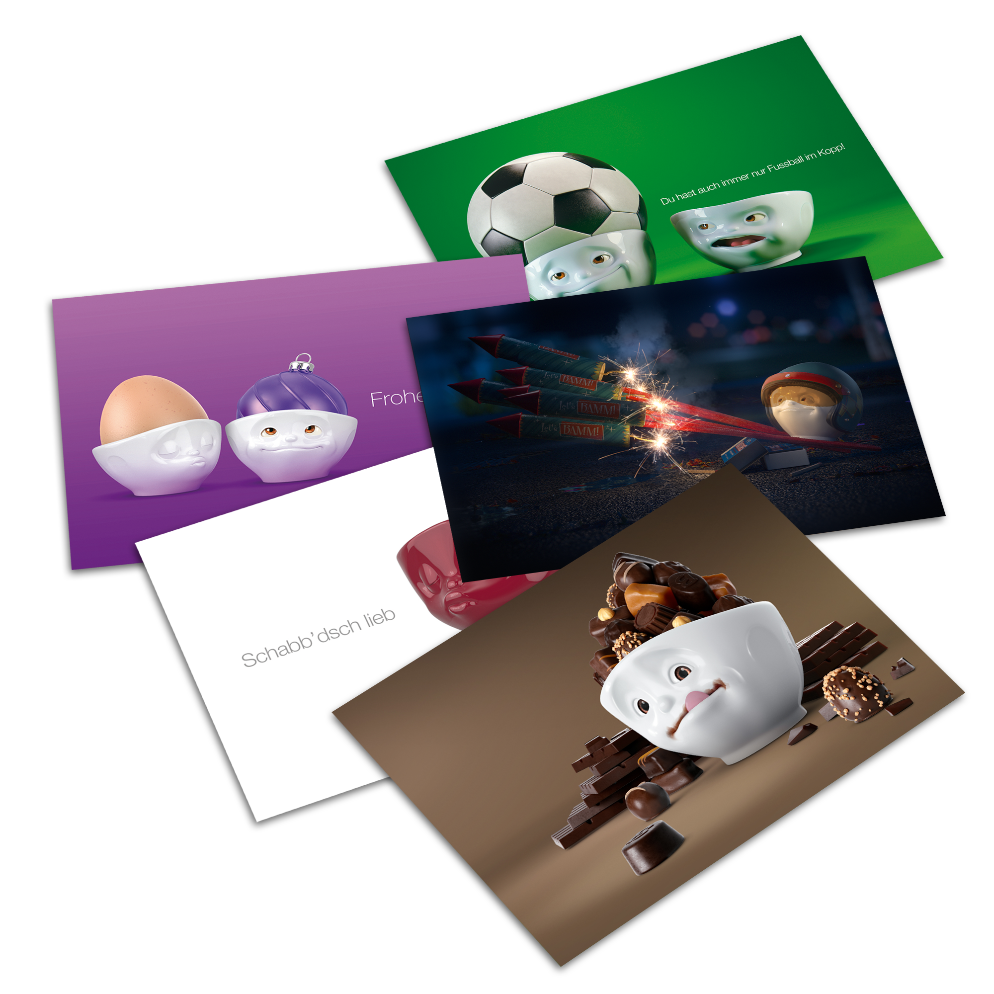 Postkarten Set (5 verschiedene Postkarten je 5 Stück (25 insgesamt))