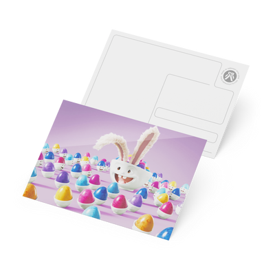 Postkarte - Happy Osterhasi
