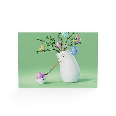 Postkarte - Ostern Malkurs
