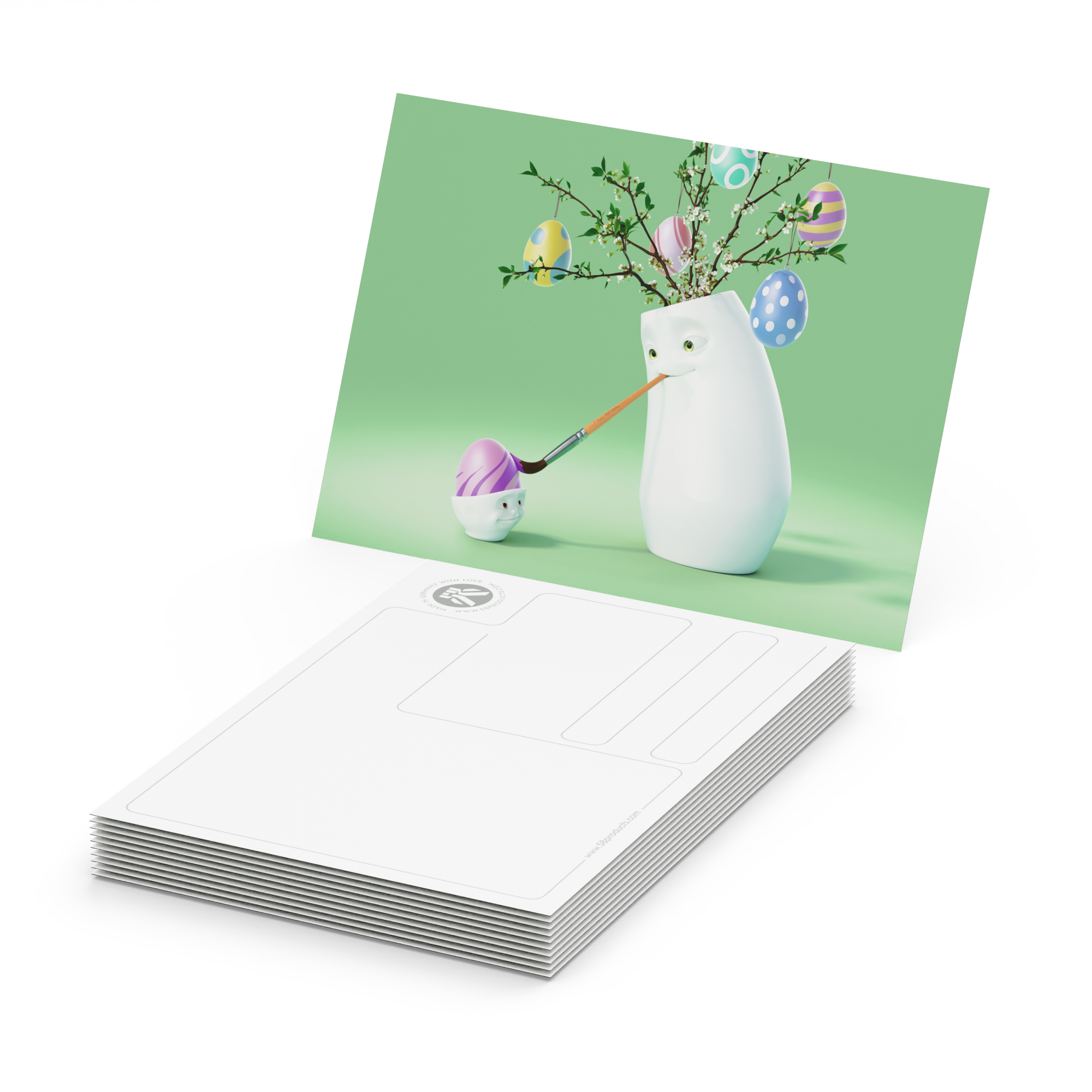 Postkarte - Ostern Malkurs