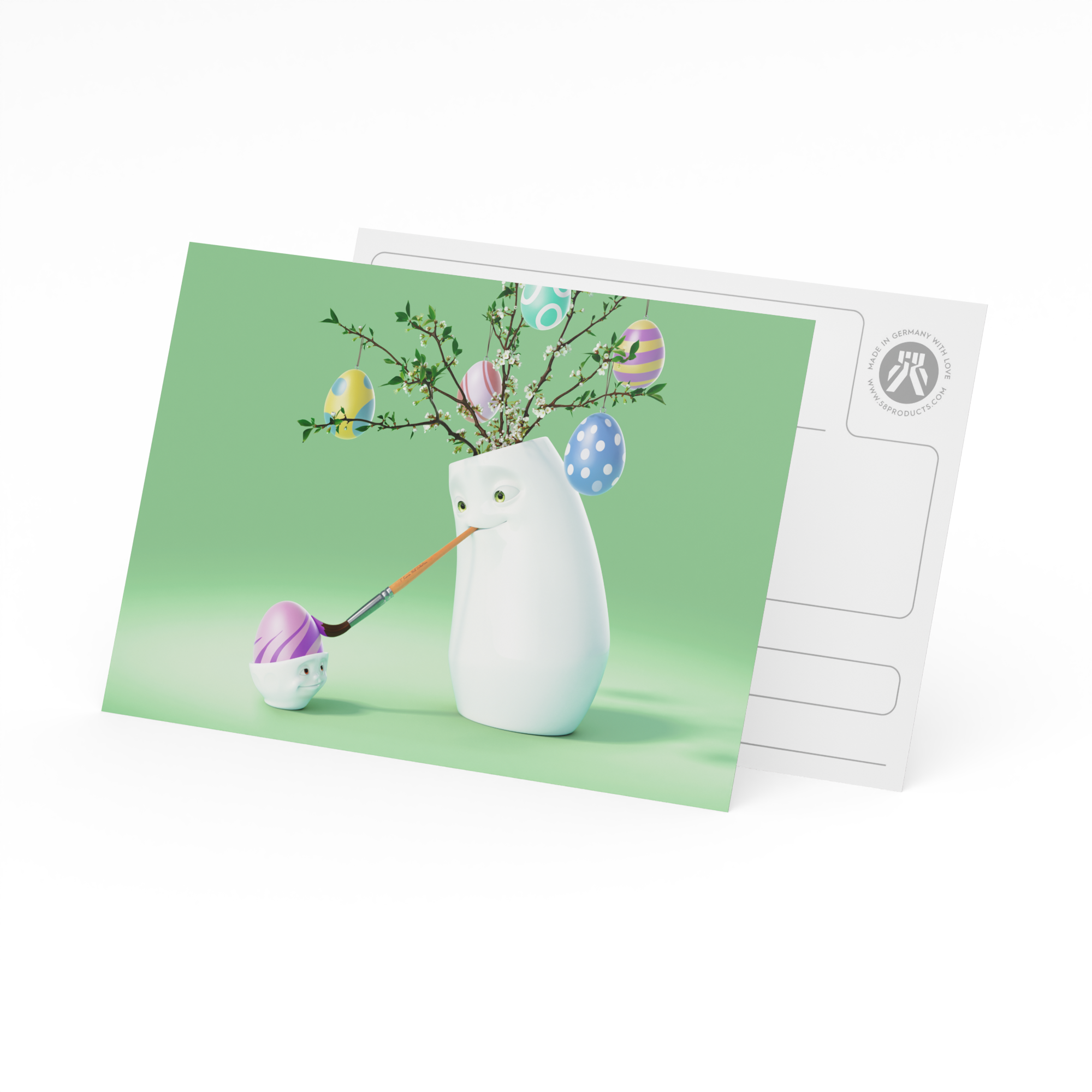 Postkarte - Ostern Malkurs