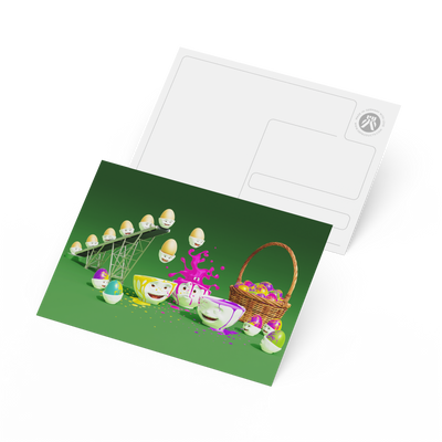 Postkarte - Osterei Sprung