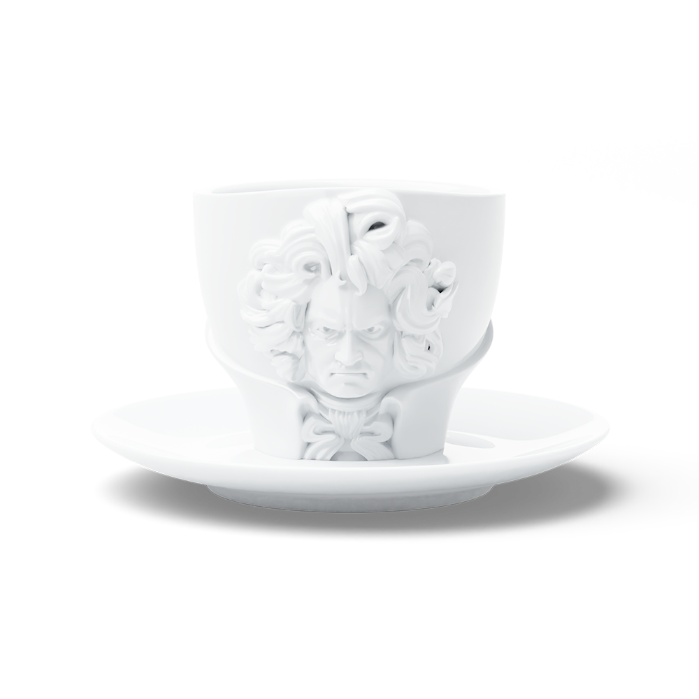 TALENT cup "Ludwig van Beethoven" in white, 260 ml - better price!
