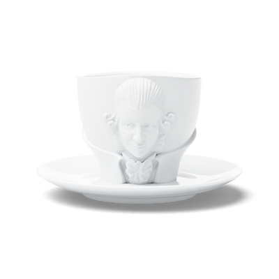 Kaffeetasse TALENT "Wolfgang Amadeus Mozart" in weiß, 260 ml