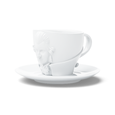 Kaffeetasse TALENT "Wolfgang Amadeus Mozart" in weiß, 260 ml