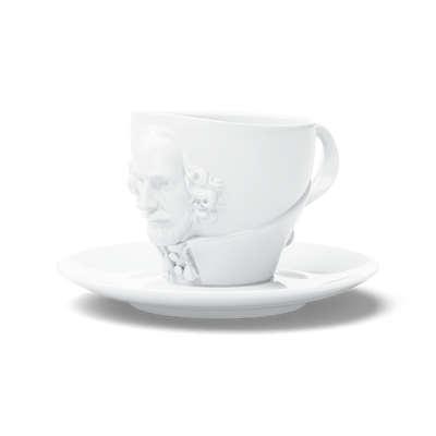 Kaffeetasse TALENT "William Shakespeare" in weiß, 260 ml