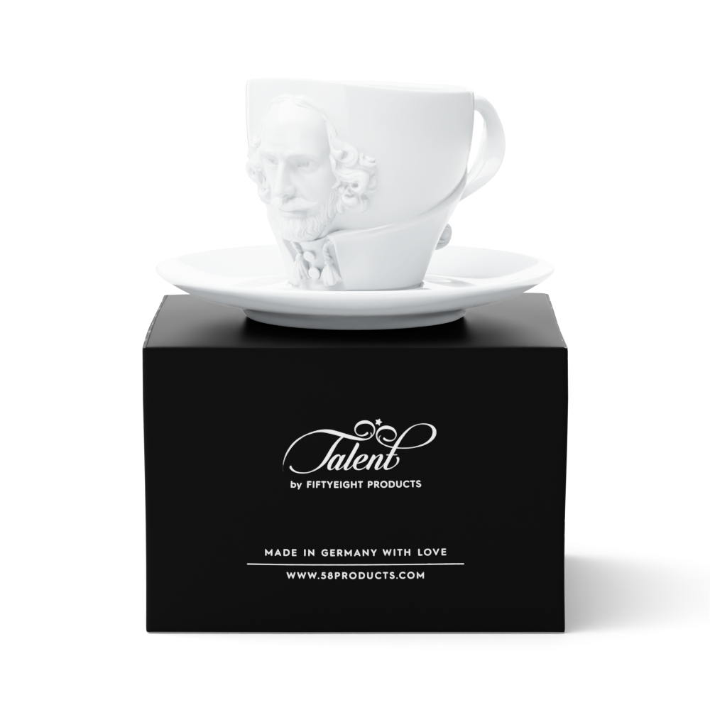 TALENT cup "William Shakespeare" in white, 260 ml - better price!